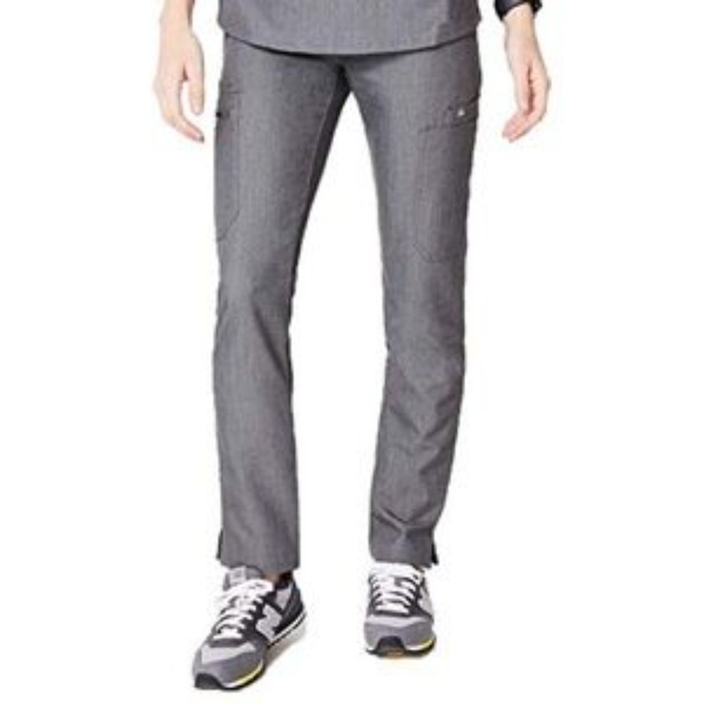 Figs Yola Skinny Scrub Pants Graphite Gray Cargo 11 Pockets Size Small Petite